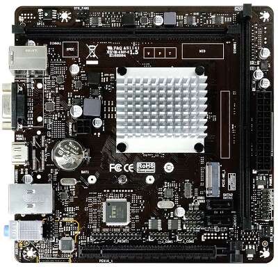 Материнская плата Biostar J4125NHU, Intel Celeron J4125, Intel J4125, 2xDDR4, PCI-Ex16, 2SATA3, mini-ITX