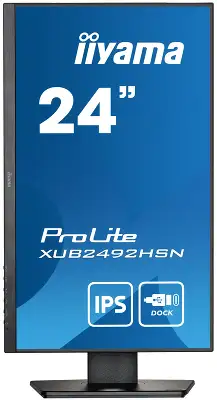 Монитор Iiyama 23.8" ProLite XUB2492HSN-B5 черный IPS LED 16:9 HDMI M/M матовая HAS Piv 250cd 178гр/178гр 1920x1080 75Hz DP FHD USB 5.6кг