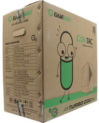 Корпус GameMax Contac COC, белый/розовый, ATX, Без БП (Contac COC MFG.T806)