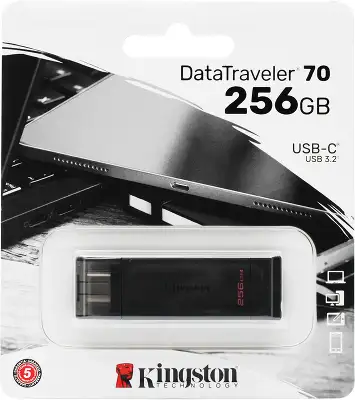 Модуль памяти USB3.2 Kingston DT70 256ГБ OTG USB-Type-C [DT70/256GB]