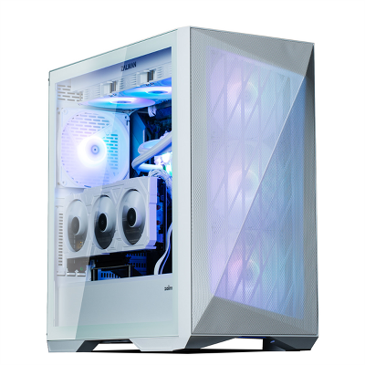 Корпус ZALMAN Z9 Iceberg MS, EATX, WHITE, WINDOW, 4x3.5", 5x2.5", 2xUSB2.0, 2xUSB3.0, 1xUSB 3.1 Gen2 Type-C, FRONT 3x140mm ARGB, REAR 1x140mm ARGB