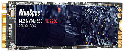 Накопитель SSD KINGSPEC 512Gb NE-512 2280 (M.2 2280 PCI-E Gen3 x4 NVMe, R/W 2400/1700MB/s, 250TBW) (NE-512 2280)