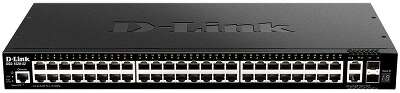 D-Link DGS-1520-52/A1A Управляемый L3 стекируемый коммутатор с 48 портами 10/100/1000Base-T, 2 портами 10GBase-T и 2 портами 10GBase-X SFP+