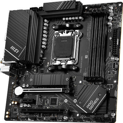 Материнская плата MSI PRO B650M-A WIFI SocketAM5 AMD B650 4xDDR5 mATX AC`97 8ch(7.1) 2.5Gg RAID+VGA+HDMI+DP