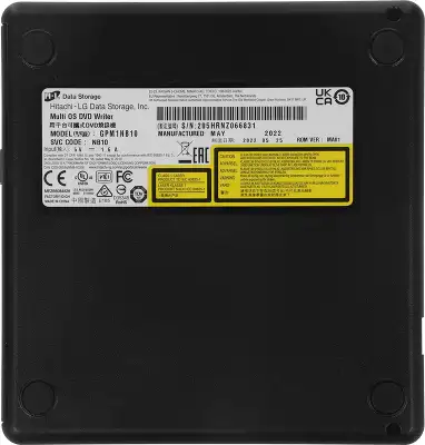 Привод DVD-RW LG GPM1NB10.AHLR10B черный USB slim внешний RTL