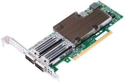 Broadcom NetXtreme P2100G (BCM957508-P2100G low profile) 2x100GbE (100/50/25/10GbE), PCIe 4.0 x16, QSFP56, BCM57508, Ethernet Adapter, LP + FH brackets incl, BOX
