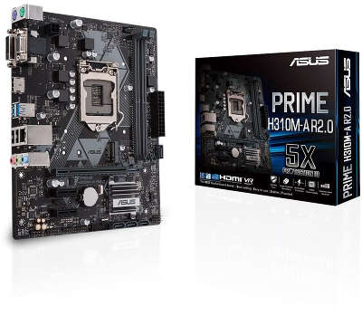 Материнская плата microATX LGA1151v2 ASUS PRIME H310M-A R2.0/CSM