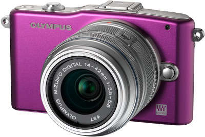 Цифровая фотокамера Olympus E-PM1 Mini Purple Kit (M.Zuiko 14-42 мм)