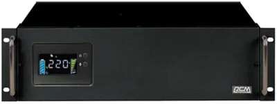 PowerCom King Pro RM KIN-2200AP LCD (3U) ИБП {Line-Interactive, 2200VA/1760W, Rack, 6х С13, Serial+USB, SmartSlot, RS-232} (1152608)
