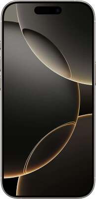 Смартфон Apple A3292 iPhone 16 Pro 256Gb титан моноблок 3G 4G 1Sim 6.3" 1206x2622 iOS 18 48Mpix 802.11 a/b/g/n/ac/ax/be NFC GPS Protect