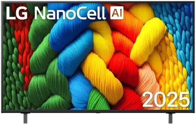 Телевизор LED LG 43" 43NANO81A6A.ARUG черный 4K Ultra HD 60Hz DVB-T DVB-T2 DVB-C DVB-S DVB-S2 USB WiFi Smart TV