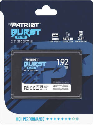 Твердотельный накопитель SATA3 1.92Tb [PBE192TS25SSDR] (SSD) Patriot BURST ELITE