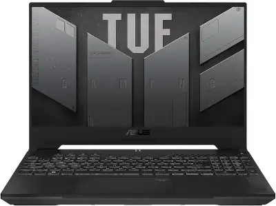 Ноутбук Asus TUF Gaming A15 FA507NVR-LP040 Ryzen 7 7435HS 16Gb SSD512Gb NVIDIA GeForce RTX4060 8Gb 15.6" IPS FHD (1920x1080) без ОС grey WiFi BT Cam (90NR0JK5-M00230)