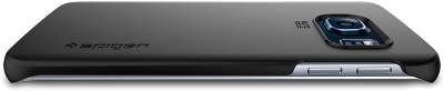 Чехол клип-кейс Spigen Thin Fit для Galaxy S6 Edge (G920), чёрный [SGP11408]