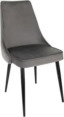 Стул для дома Бюрократ CH-K4_2 комплект 2шт т.серый Holland 18 металл черный на ножках (CH-K4_1/HL18_2)