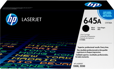 HP 645A Black Color LaserJet Print Cartridge (C9730A)