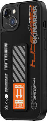 Чехол для iPhone 14 SKINARMA SHINGOKI with Grip stand Black/Orange [SK-IP14-SGOKI-ORG]
