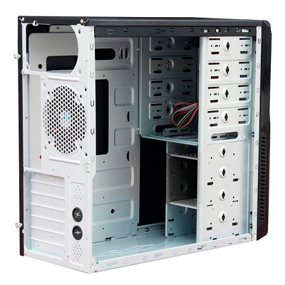 Корпус MidiTower Powerman BA831 Black PM-600ATX-F U3.0*2+A(HD) ATX, mATX