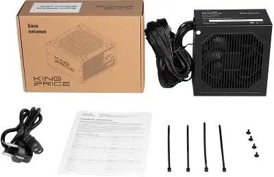 Блок питания KingPrice ATX 650W KPPSU650 (20+4pin) 120mm fan 4xSATA RTL