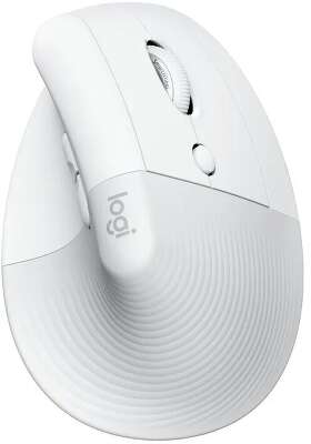 Мышь беспроводная вертикальная Logitech Lift Vertical, WHITE/PALE GREY [910-006480]