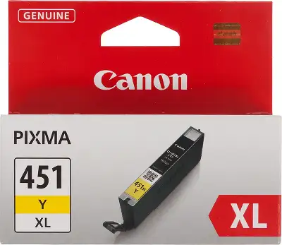 Картридж струйный Canon CLI-451XLY 6475B001 желтый для Canon Pixma iP7240/MG6340/MG5440