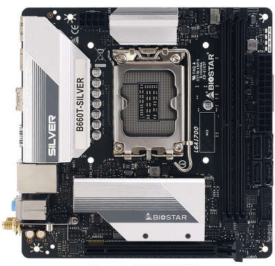 Материнская плата mini-ITX LGA1700 Biostar B660T-SILVER