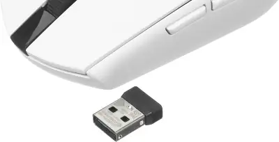 Мышь Logitech G304 Lightspeed белый оптическая 12000dpi беспров. USB 5but (910-005295)
