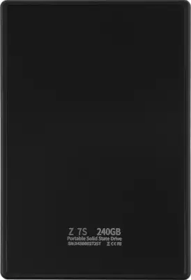 Накопитель SSD Netac USB-C 240Gb NT01Z7S-240G-32BK Z7S 2.5" черный