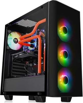 Корпус Thermaltake View 21 TG RGB Plus, черный, ATX, Без БП (CA-1I3-00M1WN-05)
