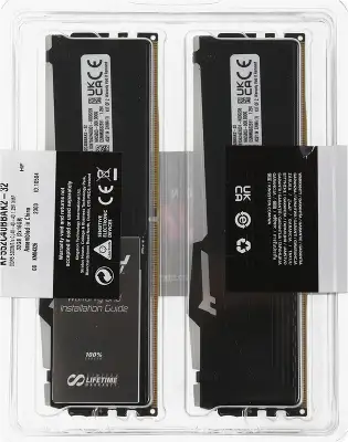 Набор памяти DDR5 DIMM 2*16Gb DDR5200 Kingston FURY Beast RGB (KF552C40BBAK2-32)