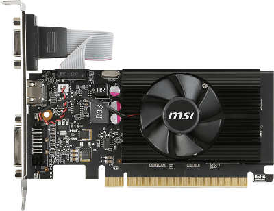 Видеокарта PCI-E MSI GT710 1024 DDR3 LP [GT 710 1GD3 LP]