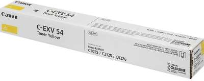 Canon C-EXV54Y Тонер-картридж для Canon iR ADV C3025/C3025i (8500 стр.), жёлтый [1397C002]