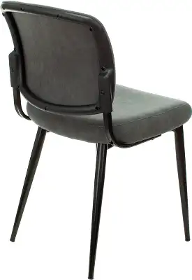 Стул для дома Бюрократ CH-K8_2 комплект 2шт серый Alfa 44 металл черный на ножках (CH-K8_1/GREY_2)