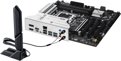 Материнская плата ASUS PRIME Z890M-PLUS WIFI, LGA1851, Z890, 4*DDR5, 6*SATA, 3*M.2, 5*USB 3.2, 4*USB 2.0, Type-C, 3*PCIx16, HDMI+DP, mATX; 90MB1J80-M0EAY0