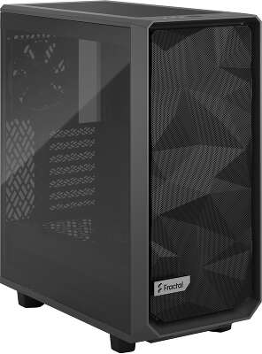 Корпус Fractal Design Meshify 2 Compact Light Tempered Glass, серый, ATX, Без БП (FD-C-MES2C-04)