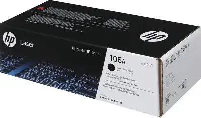 Картридж лазерный HP 106 W1106A черный (1000стр.) для HP Laser 107/MFP 135/137