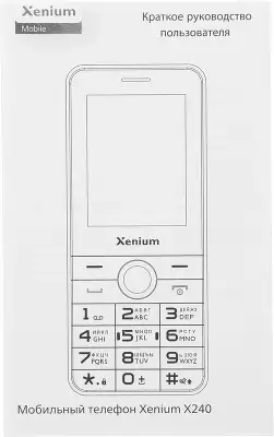 Мобильный телефон XENIUM X240 черный моноблок 2Sim 2.4" 240x320 Nucleus 0.3Mpix GSM900/1800 MP3 FM microSD max32Gb