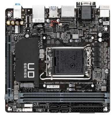 Gigabyte H610I DDR4 {Soc-1700 Intel H610 2xDDR4 mini-ITX AC`97 8ch(7.1) GbLAN+VGA+HDMI+DP}