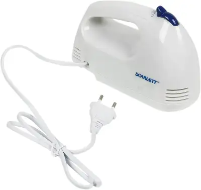 Миксер ручной Scarlett SC-HM40S03 200Вт белый/синий