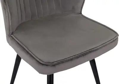 Стул для дома Бюрократ CH-K5_SP с повор.мех. т.серый Holland 18 металл черный на ножках (CH-K5_1/SP/HL18)