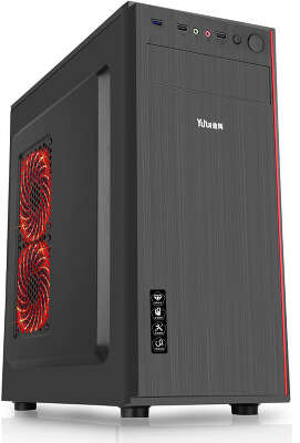 Корпус Accord JP-II черный без БП ATX 6x120mm 2xUSB2.0 1xUSB3.0 audio