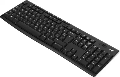 Клавиатура Logitech K270 черный/белый USB беспроводная Multimedia (920-003757)