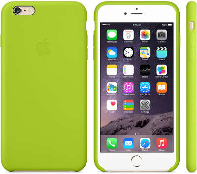 Силиконовый чехол для iPhone 6 Plus/6S Plus Apple Silicone Case, Green [MGXX2ZM/A]