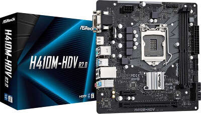 Материнская плата mATX LGA1200 ASRock H410M-HDV R2.0