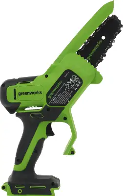 Цепная пила Greenworks G24MCS10 аккум. 200Вт дл.шины:4"(10cm) (2008207)