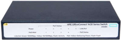 Коммутатор HPE 1420 JH328A неуправляемый 19U 5x10/100/1000BASE-T