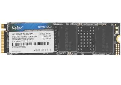Твердотельный накопитель M.2 NVMe 128Gb Netac N930E Pro [NT01N930E-128G-E4X] (SSD)