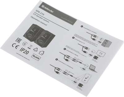 Колонки Defender SPK 270 2.0 черный 10Вт