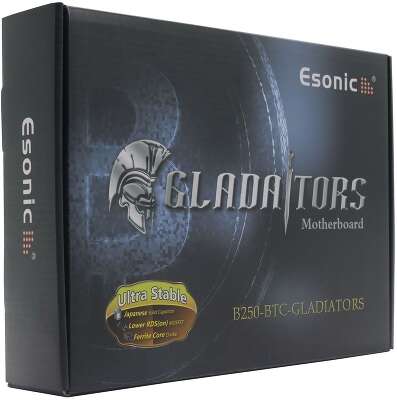 Материнская плата Esonic B250-BTC-Gladiator LGA 1151 ATX 2хDDR4 PCI-Ex16 11xPCI-Ex1 HDMI VGA RTL {20}