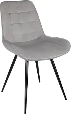 Стул для дома Бюрократ CH-K2 св.серый Holland 09 металл черный на ножках (CH-K2_1/HL09)